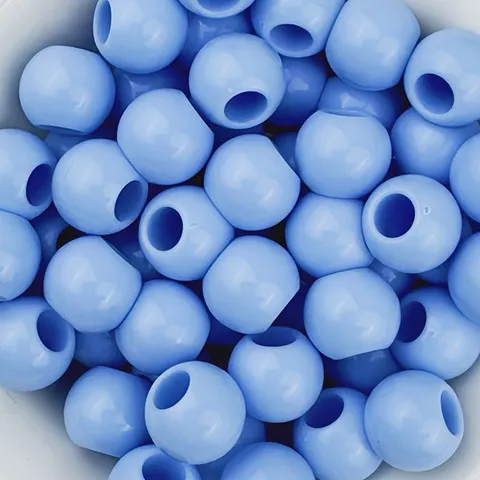 Perle Sfuse in Acrilico Colorato Perle Tonde a Foro Grande Fai da Te Artigianato Lacci per Scarpe Ciondoli per Borse Accessori per Gioielli
