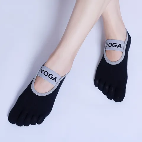 Γυναικείες Αντιολισθητικές Κάλτσες Yoga Πέντε Δαχτύλων Καθαρό Βαμβάκι Αθλητικές Pilates Fitness Διαπνέουσες Κάλτσες