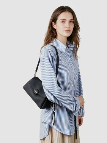 Women Genuine Leather Retro Shoulder Bag Cowhide Underarm Crossbody Bag Versatile Soft Leather Handbag Elegant Purse Fashion