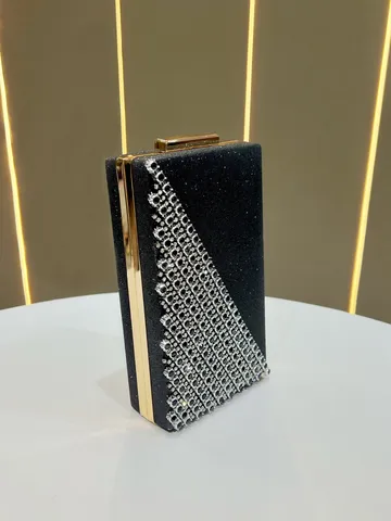 Borsa da Sera alla Moda da Donna Pochette con Strass di Lusso Borsa a Tracolla Glitterata Borsa a Mano Matrimonio Festa