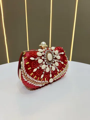 Damen Luxus Satin Abendtasche Strass Kette Clutch Tasche Elegante Hochzeit Party Handtasche Designer Bankett Umhängetasche