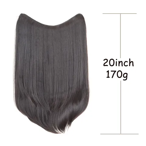 Matte Heat Resistant Synthetic Fiber V-Shape One Piece Layered Hair Extensions Clip In Hair Piece For Women Volume