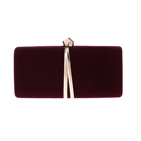 Dames Fluweel Avondtas Luxe Harde Box Clutch Tas Mode Designer Crossbody Schoudertas Met Ketting Bruiloft Feest