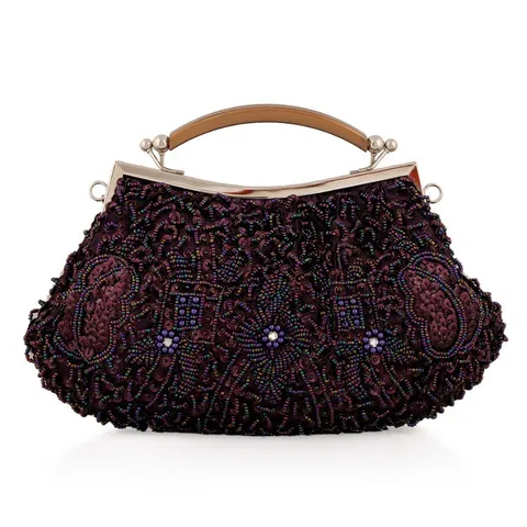 Vintage Kralen Avondtas Vrouwen Pailletten Borduurwerk Clutch Handtas Elegante Cheongsam Bruiloft Feest