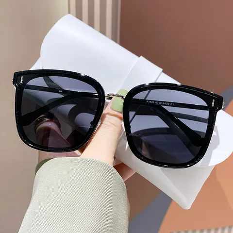 Mode Polarisierte Sonnenbrille Für Damen Herren Vintage Quadratischer Rahmen Metall Sonnenbrille UV400 Outdoor Fahrbrille