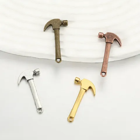 Legierung Hammer Anhänger DIY Schmuckzubehör Vintage Stil Metall Hängeanhänger für Handgemachte Armband Kette Herstellung