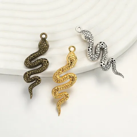 Retro Mode Schlangenform Legierung Anhänger Kreative Handgemachte DIY Schmuck Zubehör