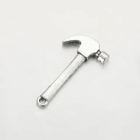 Legierung Hammer Anhänger DIY Schmuckzubehör Vintage Stil Metall Hängeanhänger für Handgemachte Armband Kette Herstellung