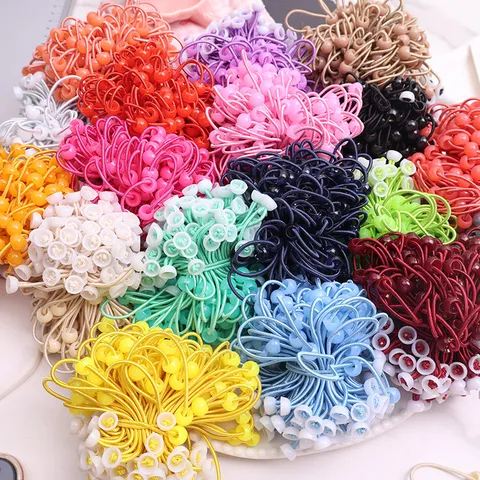 Simpatico Cartone Animato Ragazza Elastico per Capelli in Acrilico Colorati Elastici per Bambini Accessori per Coda di Cavallo Fatti a Mano