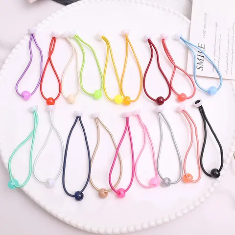 Simpatico Cartone Animato Ragazza Elastico per Capelli in Acrilico Colorati Elastici per Bambini Accessori per Coda di Cavallo Fatti a Mano