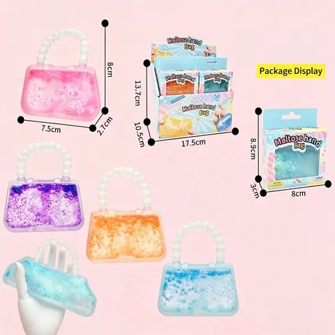 Juguete Squishy de Descompresión de Rebote Lento Bolso Transparente Lindo Juguete Aliviador de Estrés