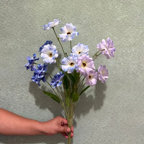 Artificial Butterfly Ranunculus Silk Cloth Flowers For Wedding Decor Home Arrangement Photography Props Simulation Floral Branch