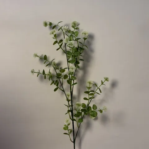 Stelo di Fiore Artificiale in Stile Foresta in Tessuto di Seta PU Fiore Finto Realistico per Bouquet da Sposa Casa Decorazione