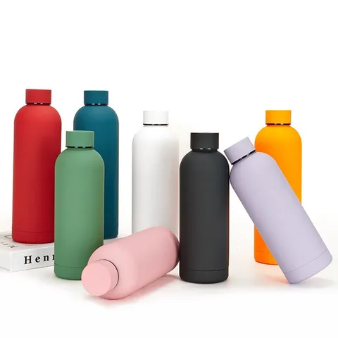Edelstahl Vakuum Isolierte Wasserflasche Doppelwandig Tragbare Reise Thermoskanne Sport Flasche Für Outdoor