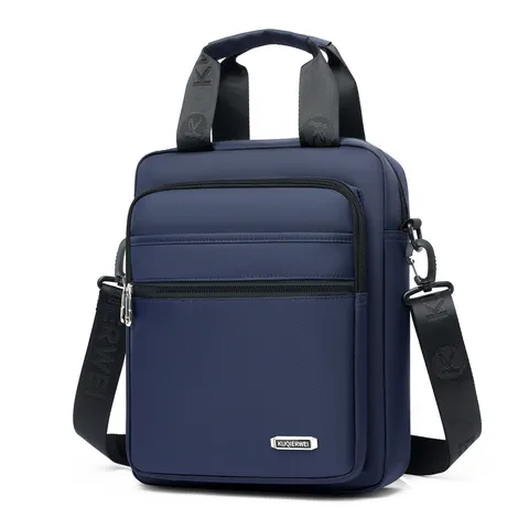 Herren Business Casual Oxford Stoff Messenger Bag Wasserabweisend Mehrschichtige Schulterhandtasche Aktentasche Umhängetasche Für Herren