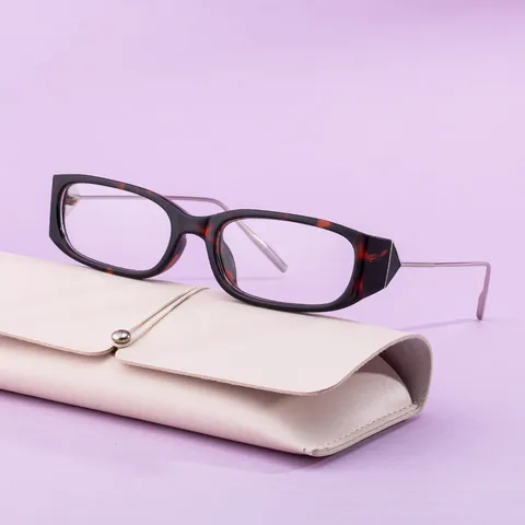 Lunettes de Soleil Rétro Carrées à Petite Montature pour Hommes Femmes Protection UV400 Style de Rue Tendance Branches en Métal Montature en PC Lunettes à la Mode