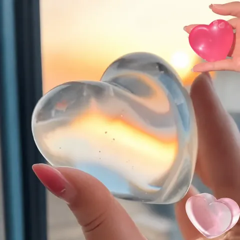 Giocattolo Squishy a Cuore Cambiamento di Colore Antistress Giocattolo Fidget in Plastica Novità Giocattolo Sensoriale Regalo