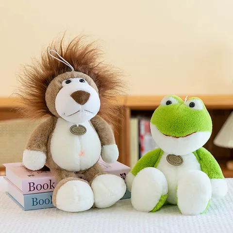 Forest Animal Series Plush Toy Lion Elephant Monkey Koala Sloth Panda Stuffed Animal For Kids Birthday Gift Soothing Doll