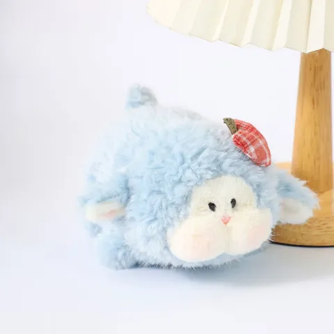 Schattige Mousse Lam Schaap Pluche Speelgoed Zachte Knuffel Pop Kleine Zittende Schaap Bureau Ornament Verjaardagscadeau Voor Kinderen Vrouwen