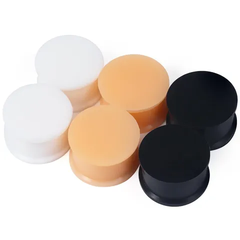 Silicone Ear Gauges Double Flared Saddle Ear Expanders Plugs For Body Piercing Stretching Kit Unisex Fashion Jewelry Accessories