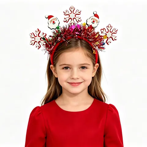 Weihnachten Rentier Geweih Weihnachtsmann Stern Stirnband Festliche Party Lametta Haarschmuck Für Erwachsene Kinder Urlaub Dekoration