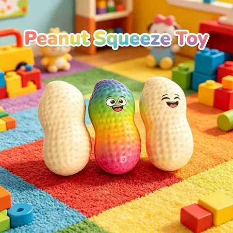 Παιχνίδι Squishy Φιστίκι Προσομοίωσης Αργή Ανάκαμψη Χαριτωμένη Έκφραση Κινουμένων Σχεδίων Αποσυμπίεση Squeeze Παιχνίδι Anti Stress Δώρο