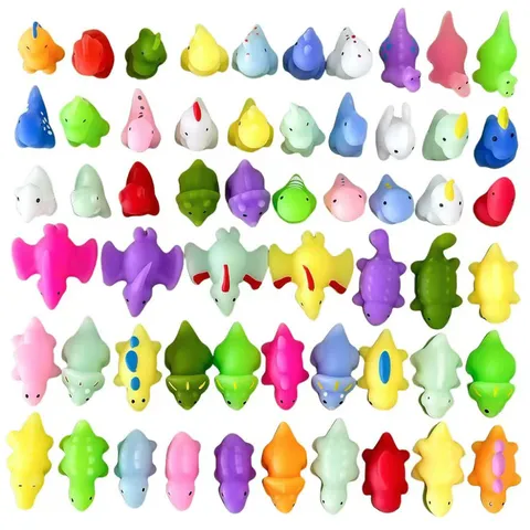 Cute Dinosaur Series Squishy Toy Soft Rubber Animal Stress Relief Decompression Sensory Toy For Daily Fun