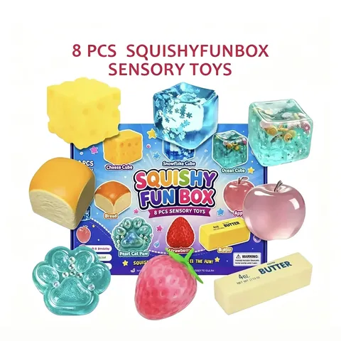 Squishy Toys Malt Sugar Slow Rebound Decompression Sensory Toy Animal Food Shaped Fidget Toy Gift For Kids And Adults