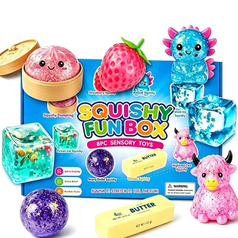 Squishy Toys Malt Sugar Slow Rebound Decompression Sensory Toy Animal Food Shaped Fidget Toy Gift For Kids And Adults
