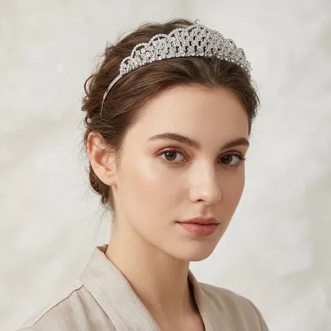Vintage Palast Stil Strass Krone Diadem Für Braut Hochzeit Abschlussball Geburtstag Party Königin Luxus Legierung Kopfschmuck Damen