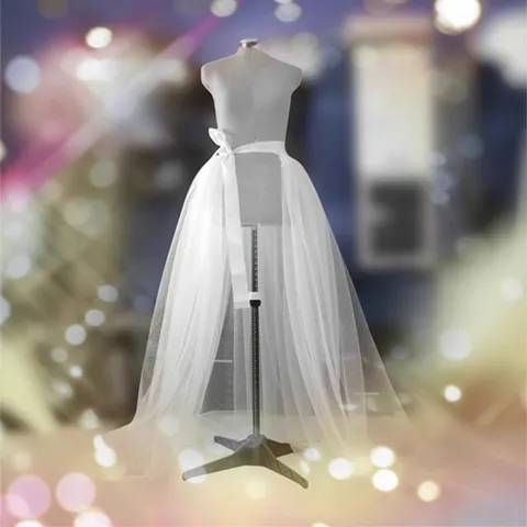 Women High Waist Tulle Maxi Skirt Puffy Layered Mesh Skirt With Ribbon Bow For Bride Wedding Party Polyester Spandex Skirt