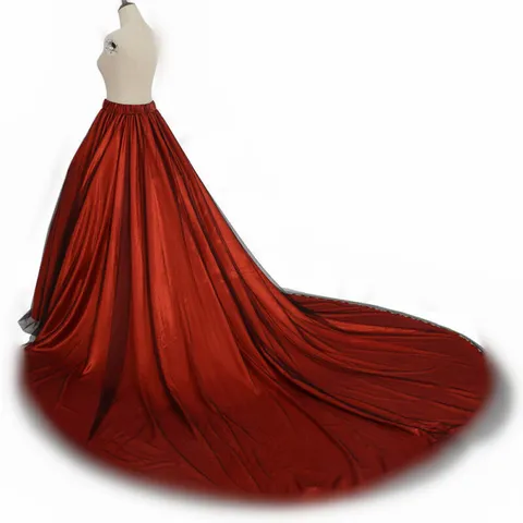 Women's Long Tulle Tail Skirt Layered Princess Tutu Party Prom Dance Skirt Elastic Waist Puffy Evening Skirts