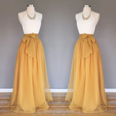 Dames Elegante Organza Midi Rok Met Strik Hoge Taille Feeënstijl Effen Kleur Gelaagde A-Lijn Rok Voor Fotografie Feest