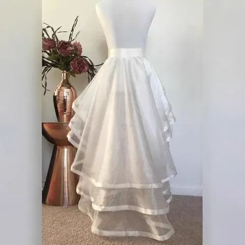 Lolita Afneembare Sleep Pofrok Petticoat Polyester Drielaags Ijsgaas Strik Rok Voor Trouwfotografie Vrouwen Onderstuk