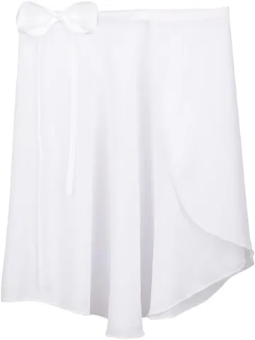 Women Ballet Dance Chiffon Wrap Skirt One-Piece Lace-Up Solid Color Elegant Practice Dance Short Skirt For Women Dancewear