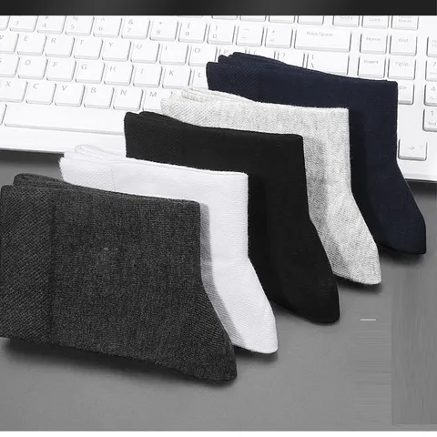 Herren Business Mittelsocken Kurzsocken Atmungsaktiv Antimikrobiell Geruchshemmend Einfarbig Polyester Socken Für Alle Jahreszeiten