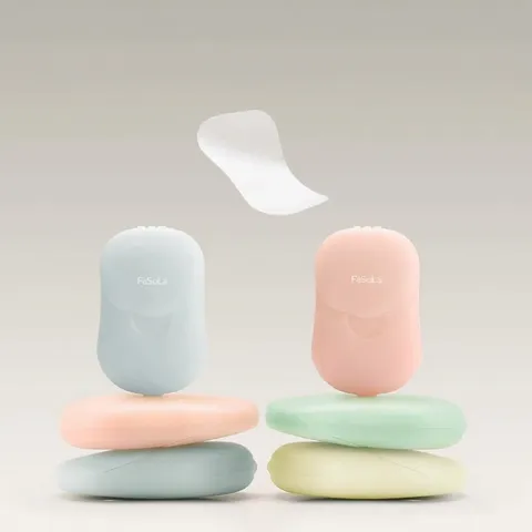 Draagbare Reizen Zeepbladen Wegwerp Handzeep Papier Doos Mini Antibacteriële Reinigingsvlokken Voor Dagelijks Gebruik