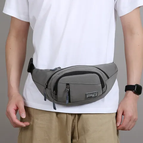 Herren Casual Oxford-Gewebe Gürteltasche Mehrfachtaschen Wasserfeste Brusttasche Mode Vielseitige Umhängetasche Tägliches Pendeln