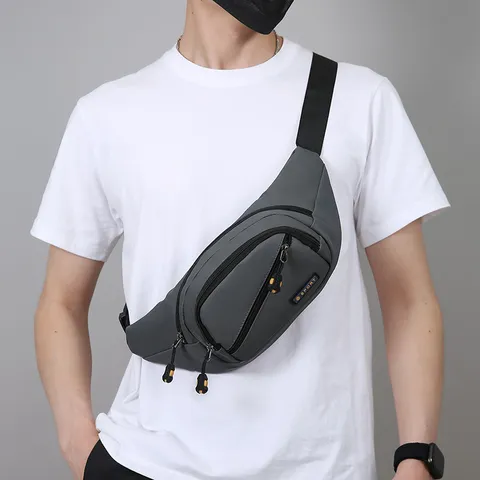 Herren Oxford-Gewebe Gürteltasche Lässig Mehrtaschen Wasserdichte Brusttasche Urban Minimalistisch Einzelne Schulter Umhängetasche