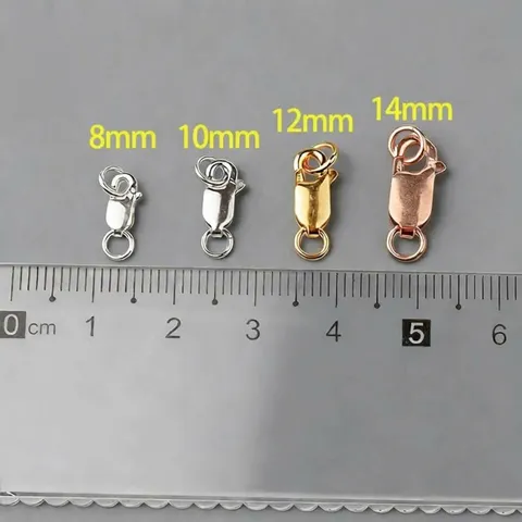 925 Sterling Silver Lobster Clasp Spring Clasp Connectors DIY Jewelry Making Findings Bracelet Necklace Jewelry Accessories