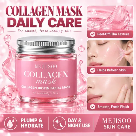 Collagen Biotin Day And Night Face Cream Moisturizing Anti Aging Facial Mask Skin Care For Women