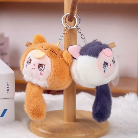 Carino Cartone Animato Elfo Gnocchi Peluche Giocattolo Portachiavi Morbido Animale Bambola Di Peluche Ciondolo Borsa Giocattolo Scoppiettante Kawaii Regalo