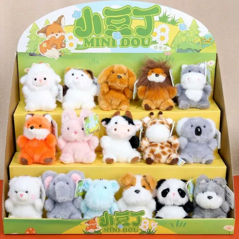 Simpatico Ciondolo in Peluche di Animale Bambola di Cartone Animato Imbottita Ornamento Appeso Borsa Portachiavi