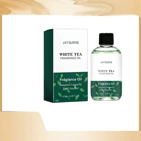 Huile Parfumée au Thé Blanc d'Origine Végétale Parfum Longue Durée pour Trajet et Maison