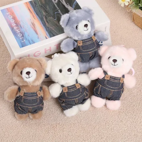 Süßer Teddybär Plüschtier Anhänger Cartoon Stofftier Puppe Rucksack Hängende Ornament Schlüsselanhänger Geschenk