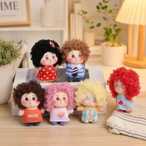 Carino Soffice Afro Star Peluche Giocattolo Bambola Borsa Ciondolo Portachiavi Morbido Bambola Imbottita Personaggio Per Bambini Regali Di Compleanno