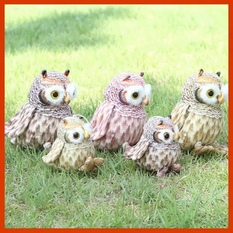 Simulazione Gufo Giocattolo di Peluche Animale Imbottito Grandi Occhi Uccello Bambola Morbido Carino Regalo per Bambini Decorazione Stanza Souvenir Animale