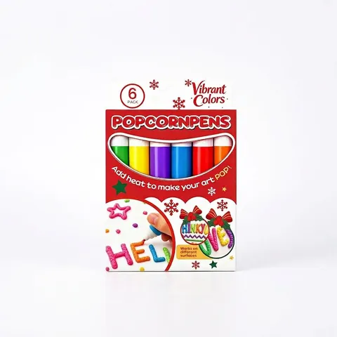 3D Puffy Popcorn Pens DIY Watercolor Painting Pens Multi-Color Creative Graffiti Pens For Kids School Art Drawing Supplies