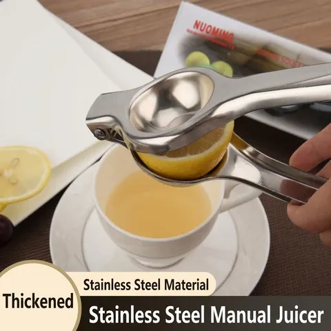 Manueller Entsafter Edelstahl Zitronenpresse Hochleistungs Limettenpresse Handpresse Fruchtentsafter Rostfrei Küchenhelfer Für Zitrusfrüchte Orange