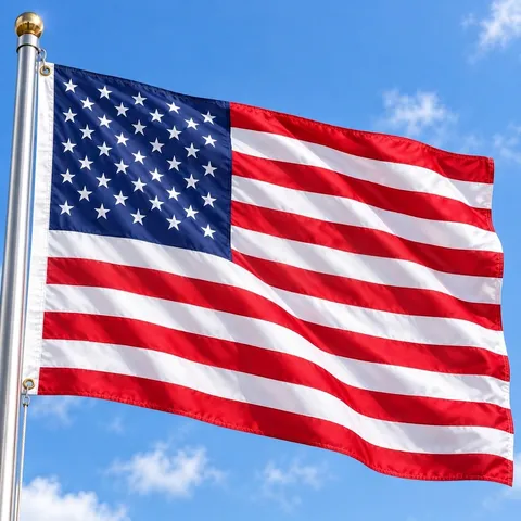 Bandera De Estados Unidos De Poliéster Impermeable Resistente Al Sol Y A La Decoloración Con Ojales De Latón Decoración Exterior